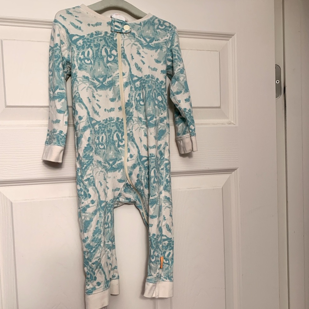 Masala Baby inverted zipper organic cotton sleeper 12-18m